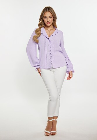 faina - Blusa em roxo