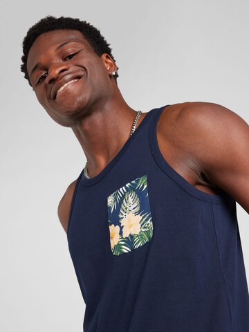 Tricou 'CHILL' de la JACK & JONES pe albastru