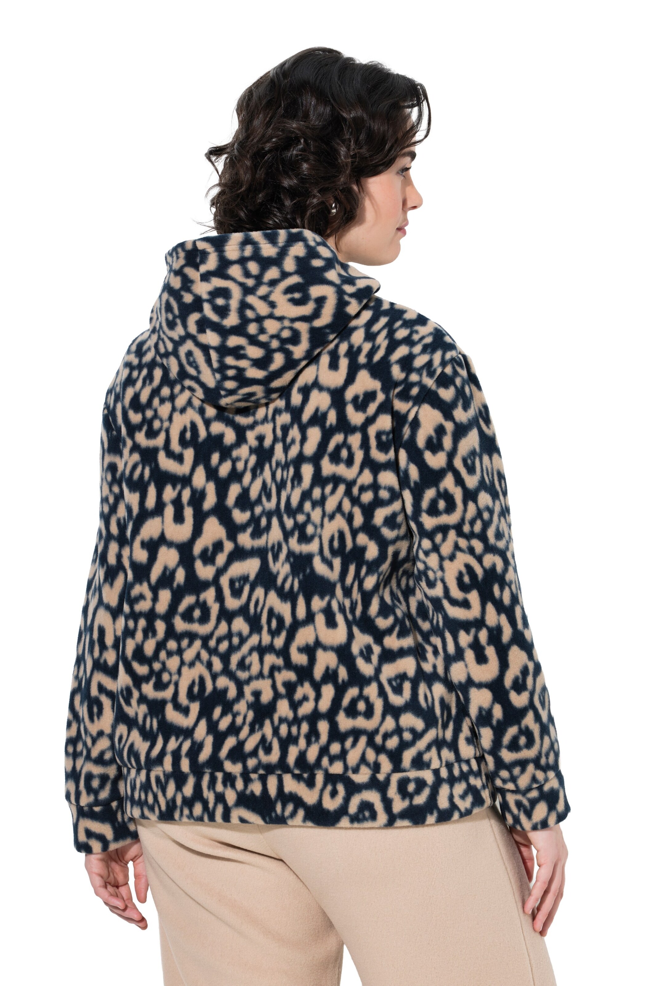 Ulla Popken Fleecejacke in Beige