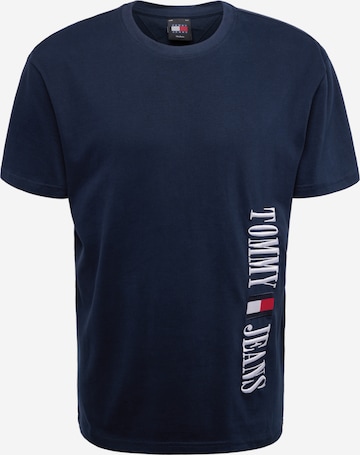 T-Shirt Tommy Jeans en bleu : devant