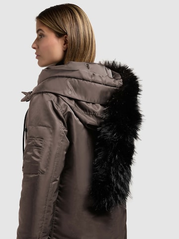 khujo Wintermantel 'Jilla' in Bruin