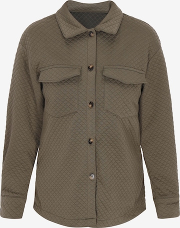 Veste mi-saison 'Autumn Outfits' MIMO en vert : devant