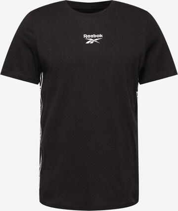 T-Shirt fonctionnel Reebok en noir : devant