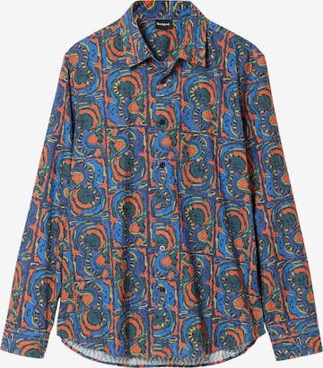 Desigual Regular fit Button Up Shirt in Blue: front