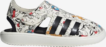 balta ADIDAS SPORTSWEAR Sandalai / maudymosi batai 'Disney Mickey'