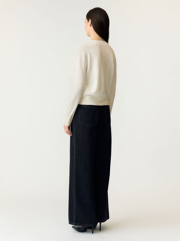 YAS Knit Cardigan in White