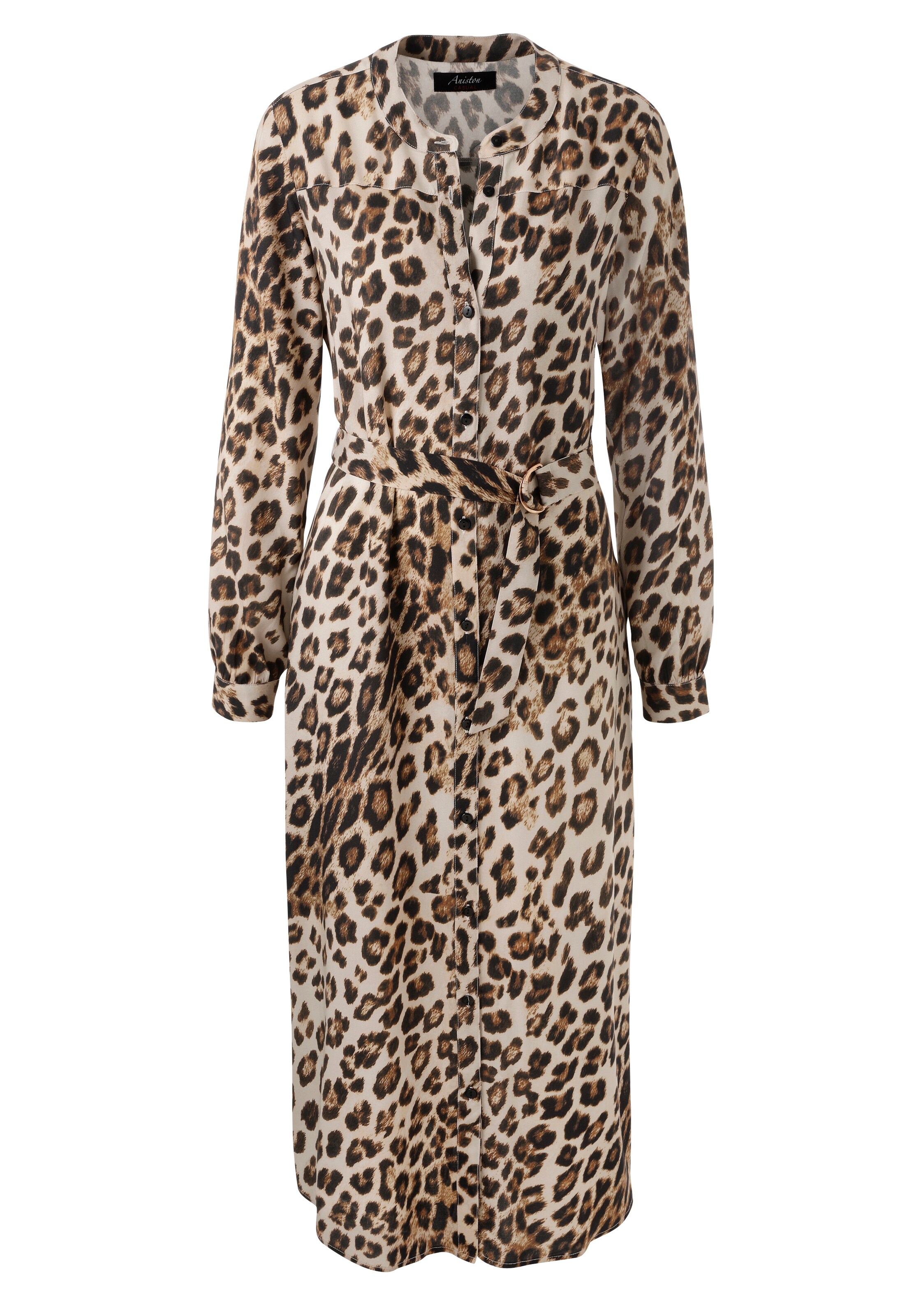 Aniston CASUAL Shirt Dress in Brown: front