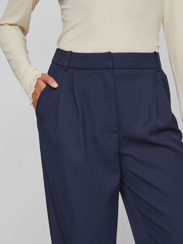 VILA Zvonové kalhoty Kalhoty se sklady v pase 'VIGA' – modrá