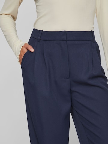 VILA Široke hlačnice Hlače z naborki 'VIGA' | modra barva