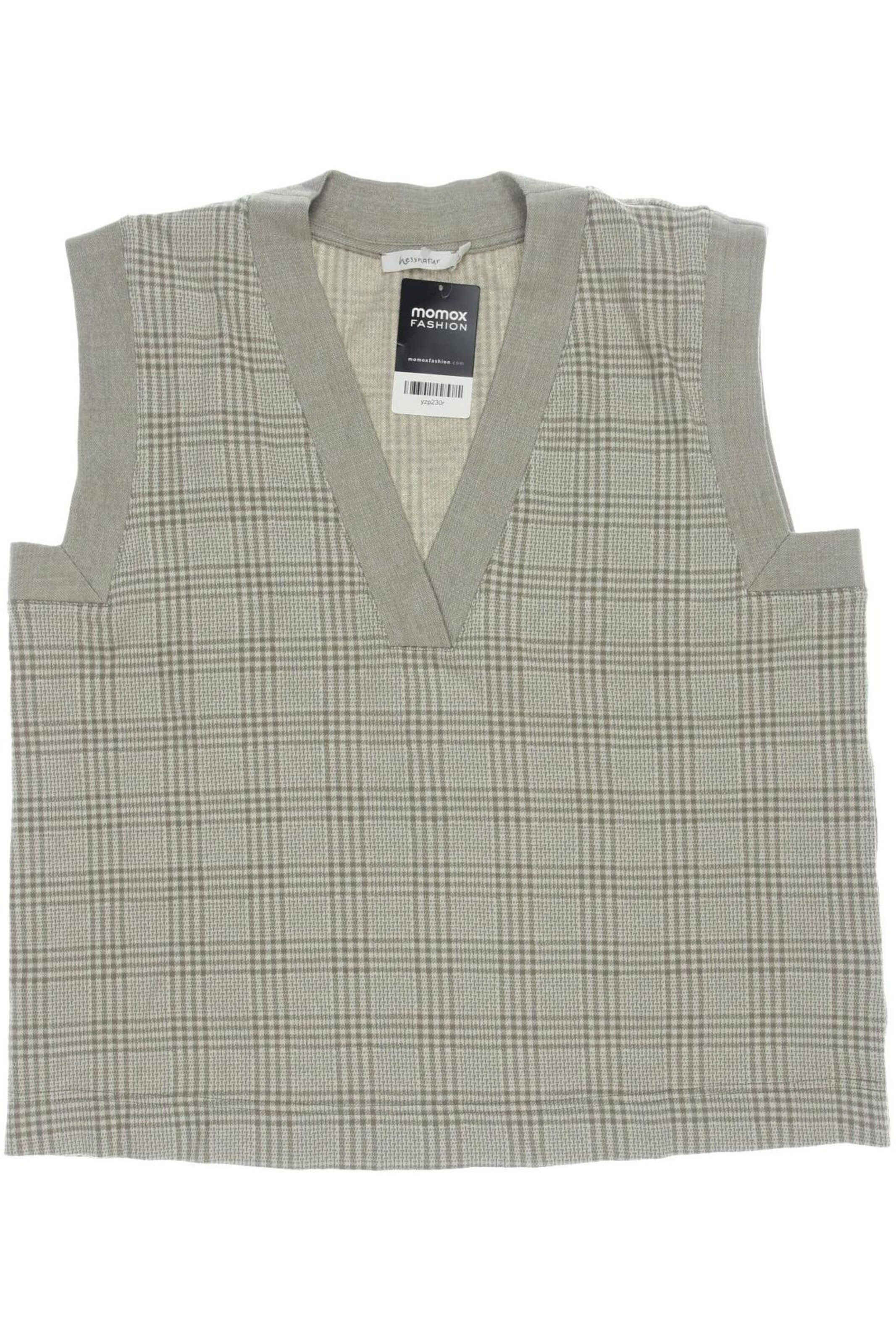 hessnatur Sweatshirt & Zip-Up Hoodie in XXL in Beige: front