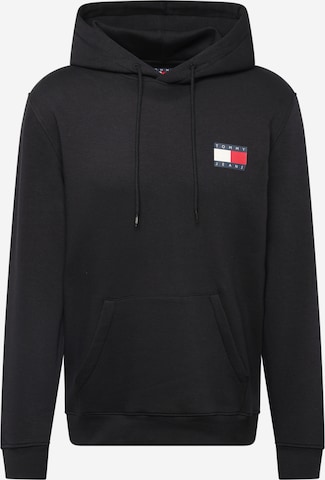Sweat-shirt 'ESSENTIAL' Tommy Jeans en noir : devant