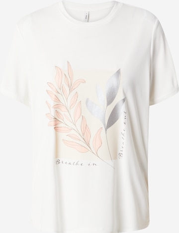 T-shirt 'ONLFREE' ONLY en blanc : devant