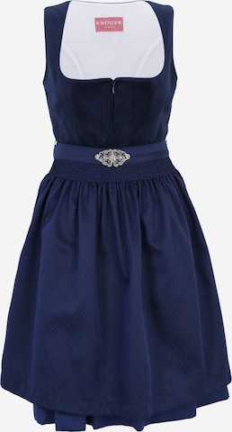 mėlyna Krüger Madl Dirndlis: priekis