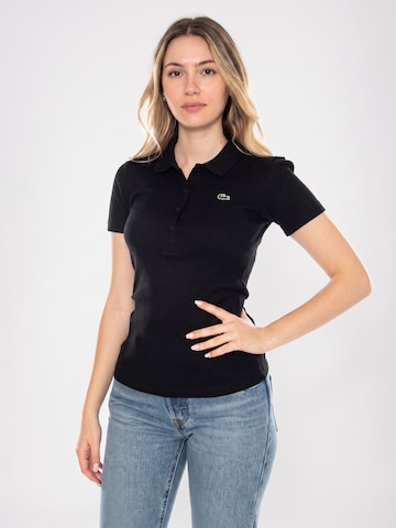LACOSTE Koszulka 'Polo Shirt M/C 031 -- Women's Black Polo Shirt' w kolorze czarny: przód