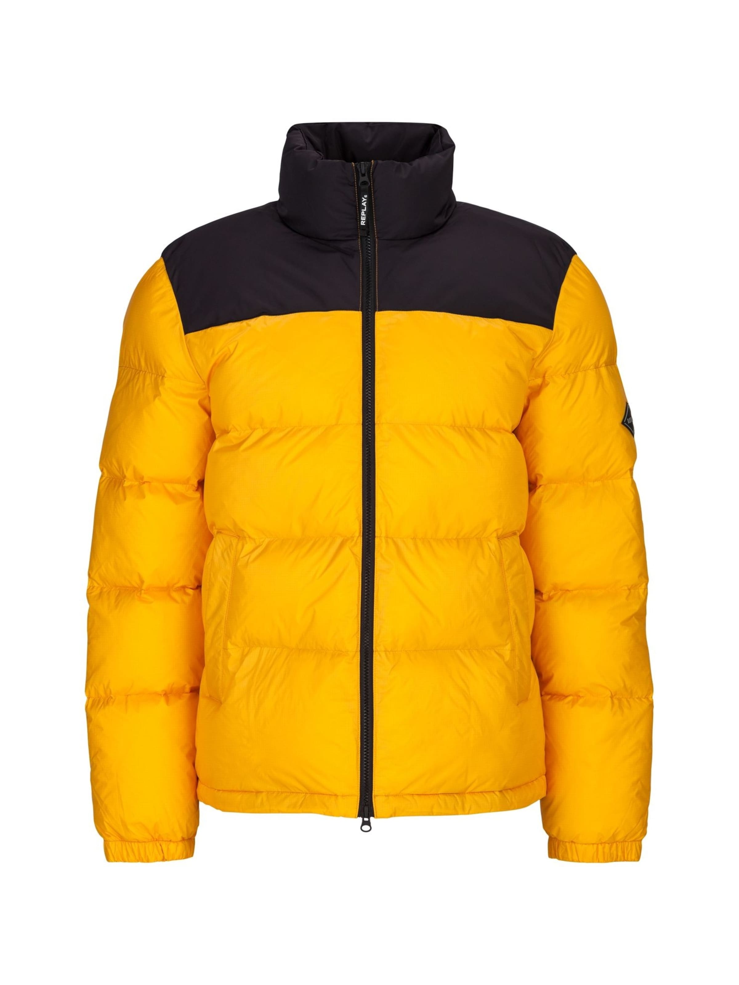 REPLAY Winter Jacket in Yellow / Black, Item view