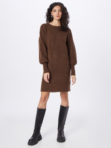 SELECTED FEMME Knit dress 'LULU' in Brown: front