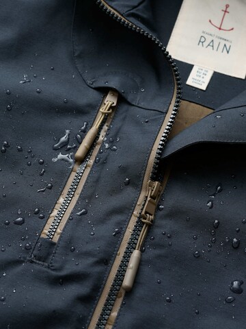 Seasalt Cornwall Between-Seasons Coat 'Coverack II' in Blue