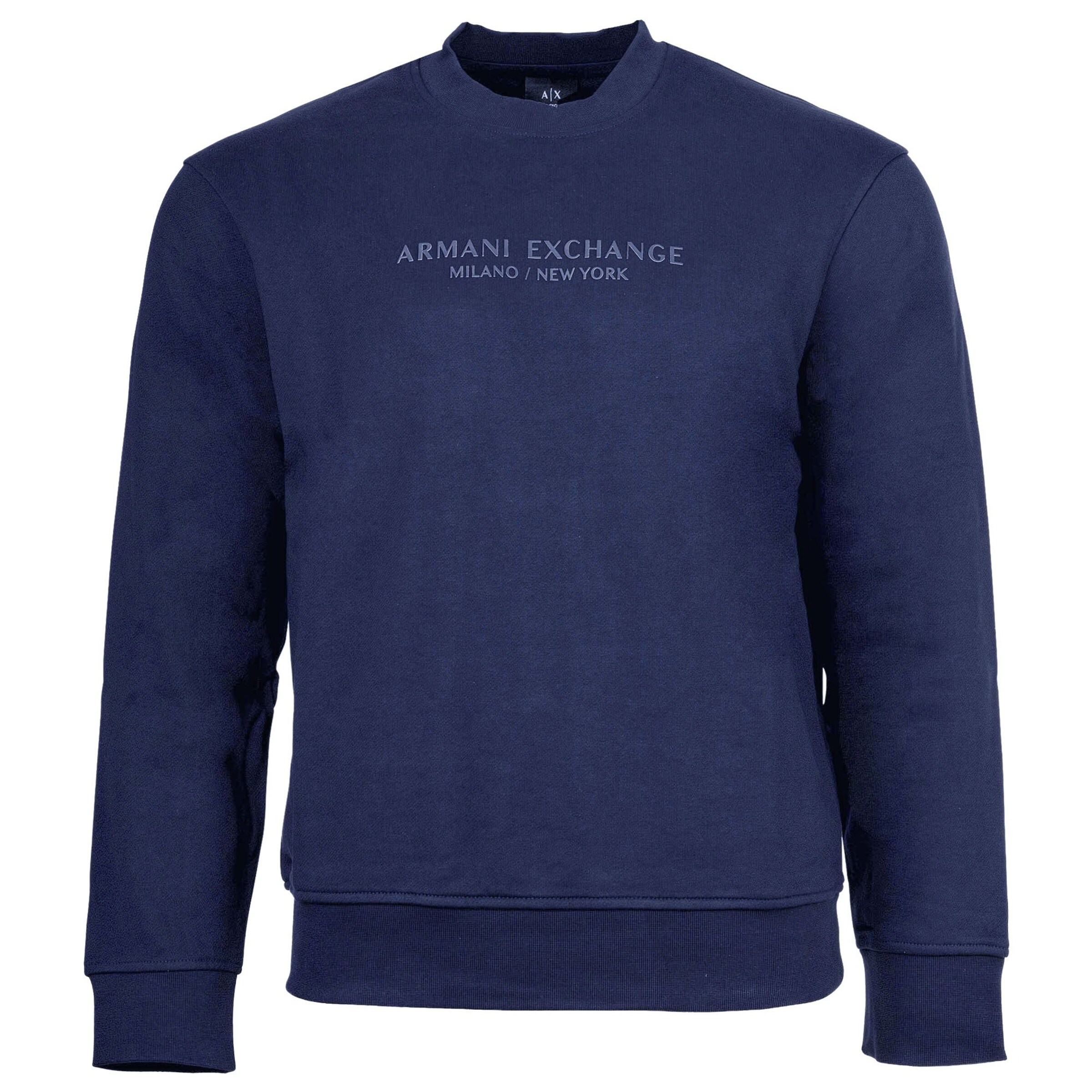 Sweat-shirt ARMANI EXCHANGE en bleu : devant