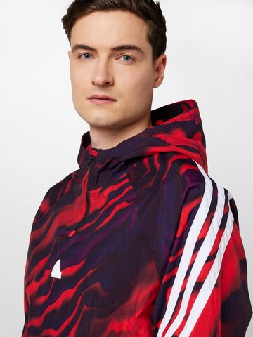 ADIDAS SPORTSWEAR Sport sweatshirt 'Future Icons Allover Print' i röd