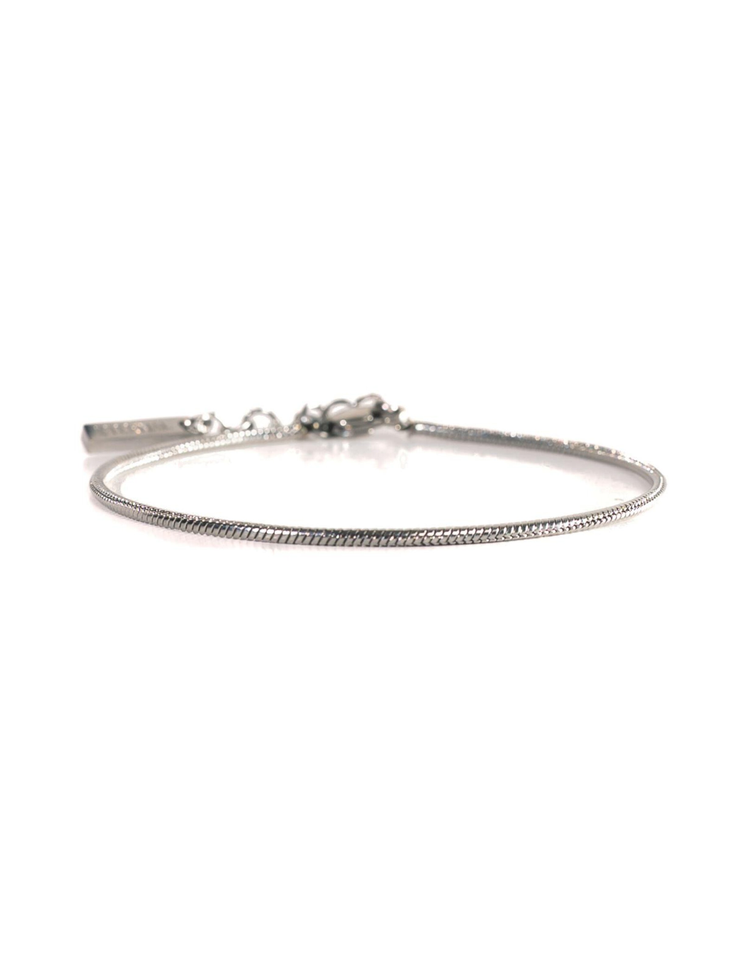 Eternal Bracelet 'Snake' in Silver: front