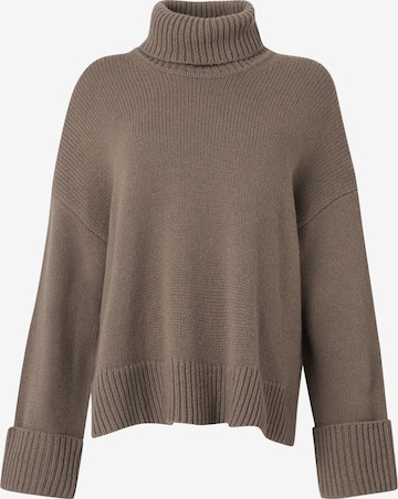 Samsøe SamsøePulover 'Sakeiku' - smeđa boja: prednji dio