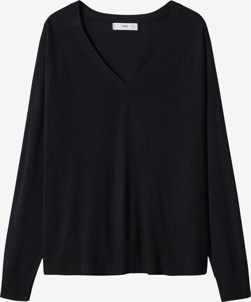 Pull-over 'LUCCAV' MANGO en noir : devant