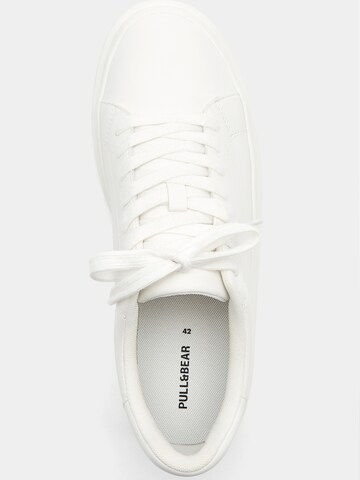 Pull&Bear Platform trainers in White