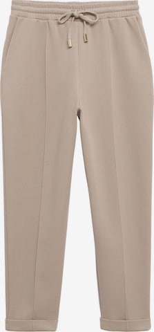 MANGO Slimfit Spodnie 'FLORIDA 1' w kolorze beżowy: przód