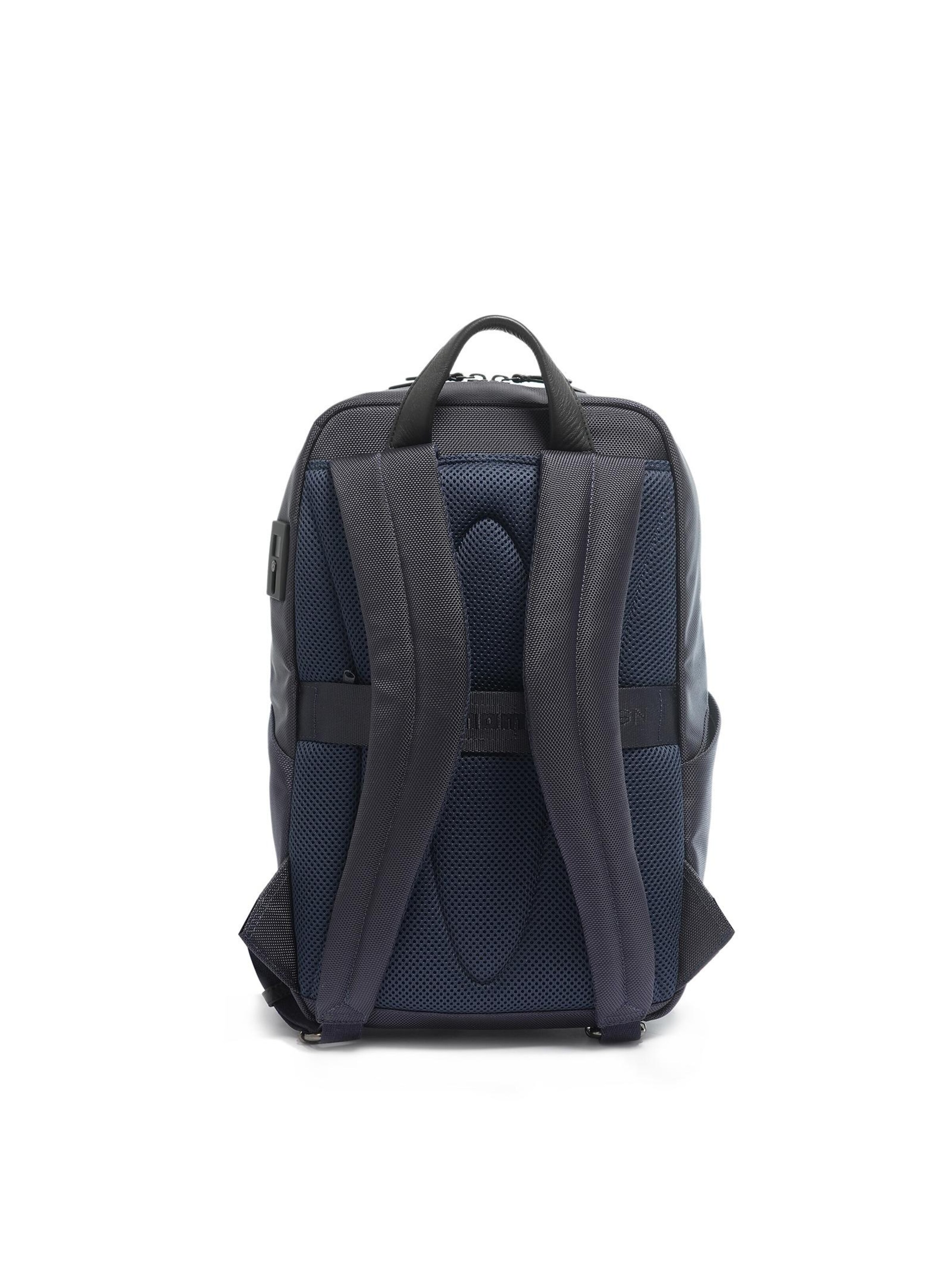 Zaino 'Zaino Uomo Momo Design Ecopelle con Zip - 28x45x20 cm' di Momo Design in blu