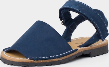 Sandales Pisamonas en bleu : devant