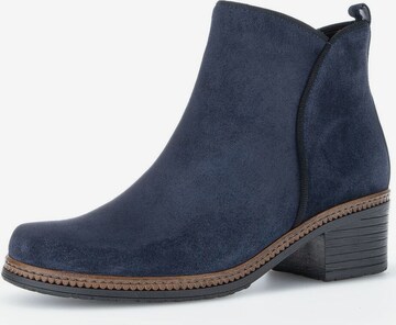 GABOR Ankle Boots in Blue: front