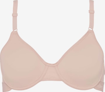 BeeDees Bra 'Bügel-BH Microfun W mit Bügel' in Beige: front