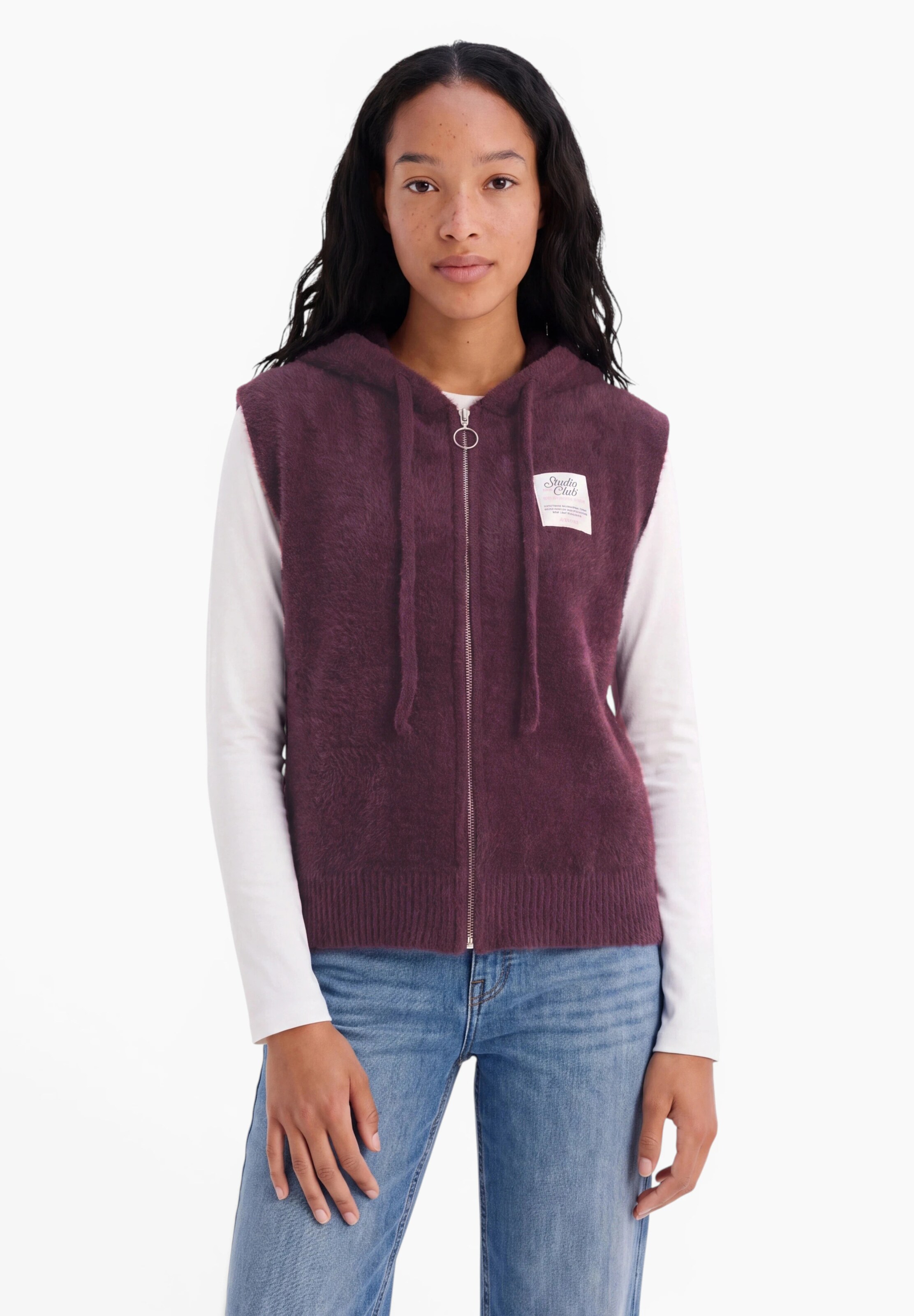 Street One Studio Vest in Purple: front