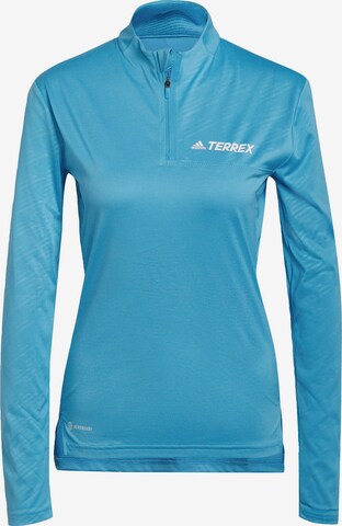 adidas Terrex Performance Shirt in Blue: front