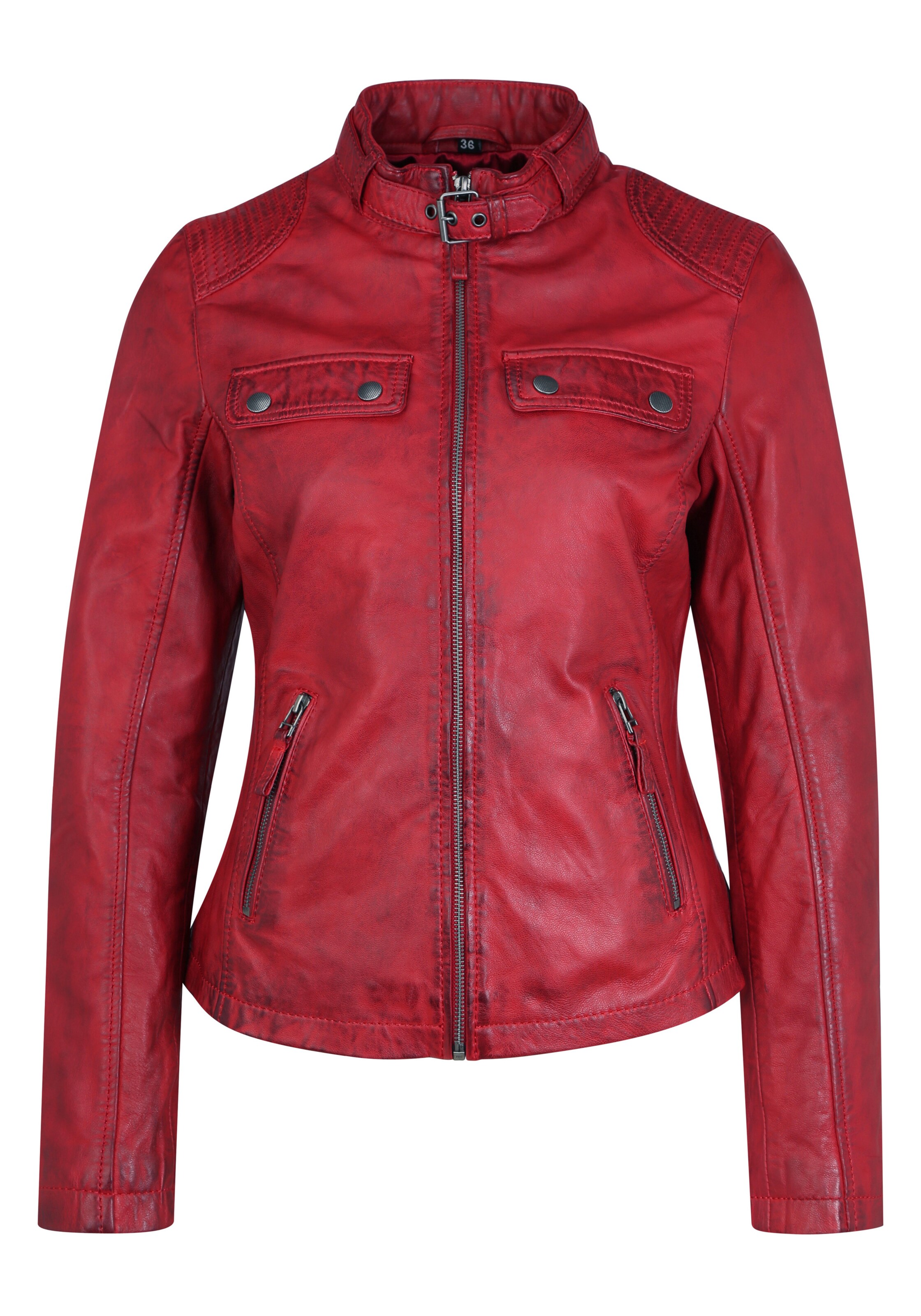 7ELEVEN Between-Season Jacket 'Milano' in Red: front