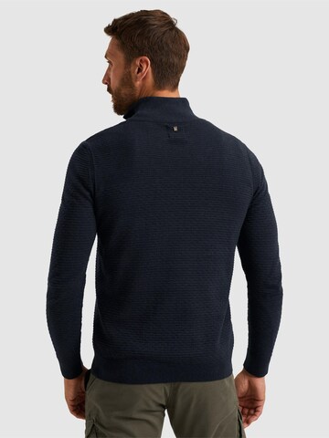 PME Legend Neulepaita 'Pullover with half zipper' värissä sininen
