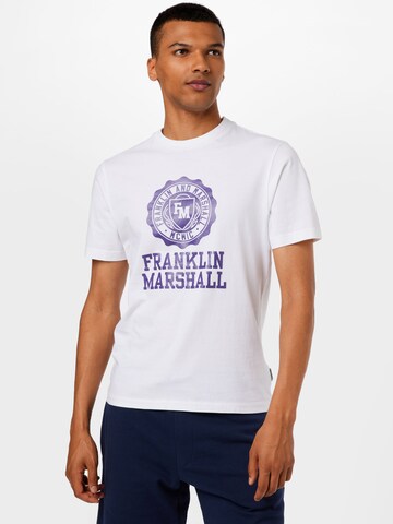 T-Shirt FRANKLIN & MARSHALL en blanc : devant