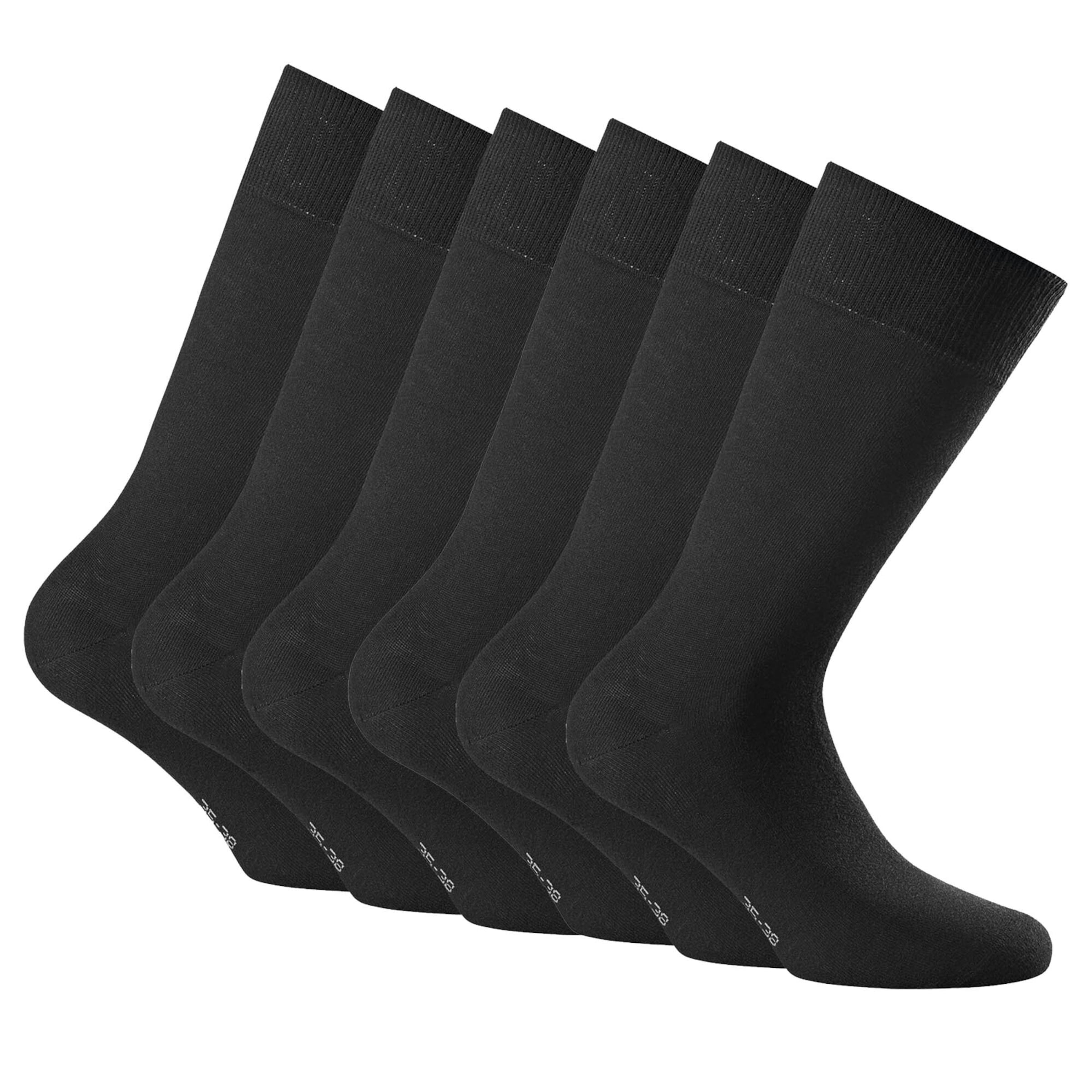 Rohner Basic Socks in Black: front