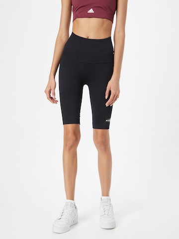 Skinny Pantalon de sport 'Formotion Sculpt Biker' ADIDAS PERFORMANCE en noir : devant