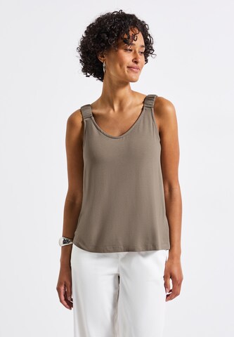 STREET ONE Top in Braun: Vorderseite