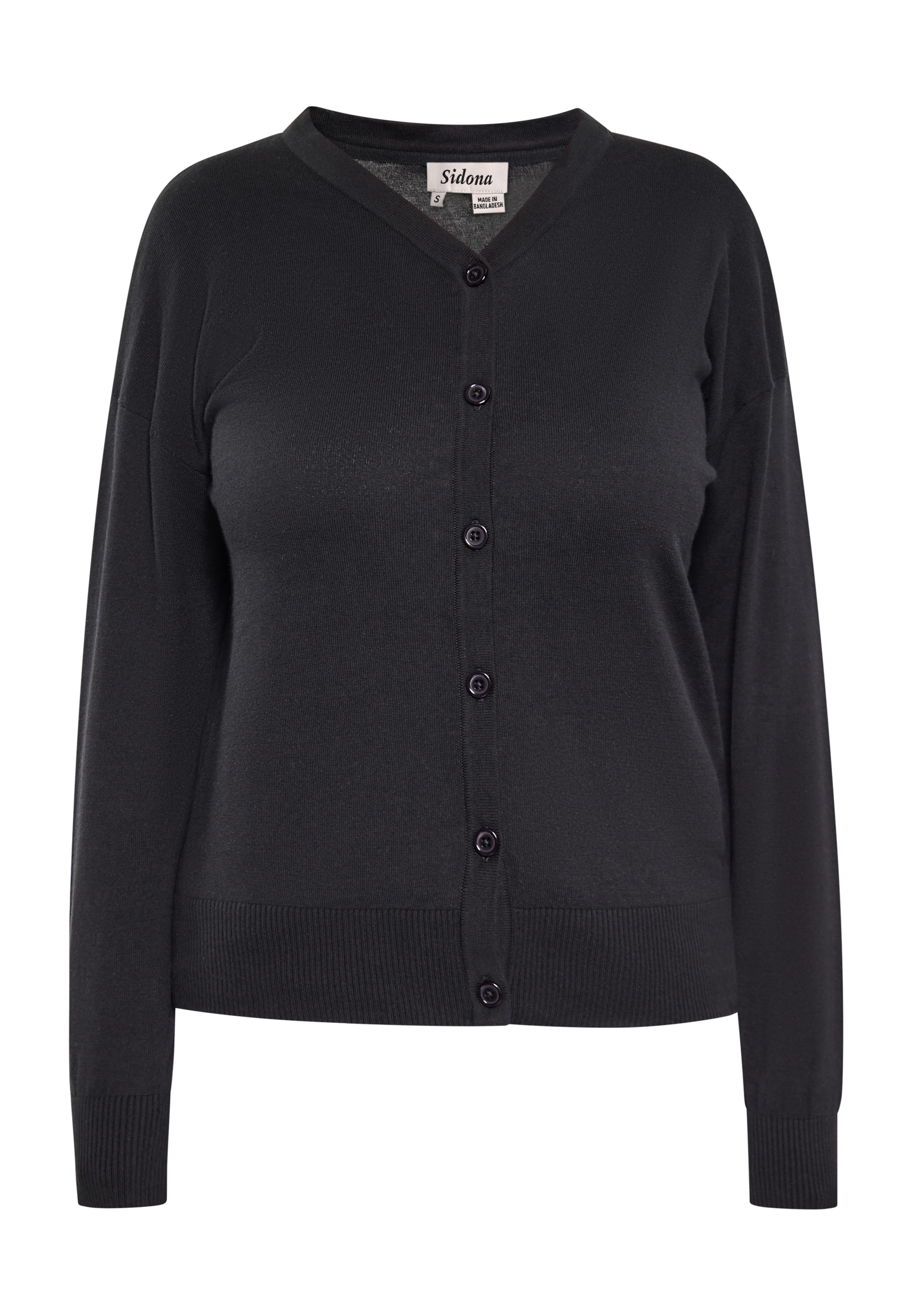 Sidona - Casaco de malha em preto: frente