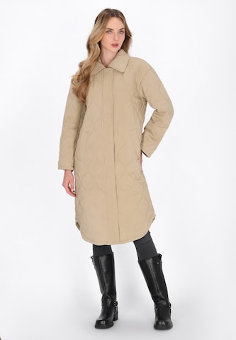 Manteau mi-saison DreiMaster Vintage en beige : devant