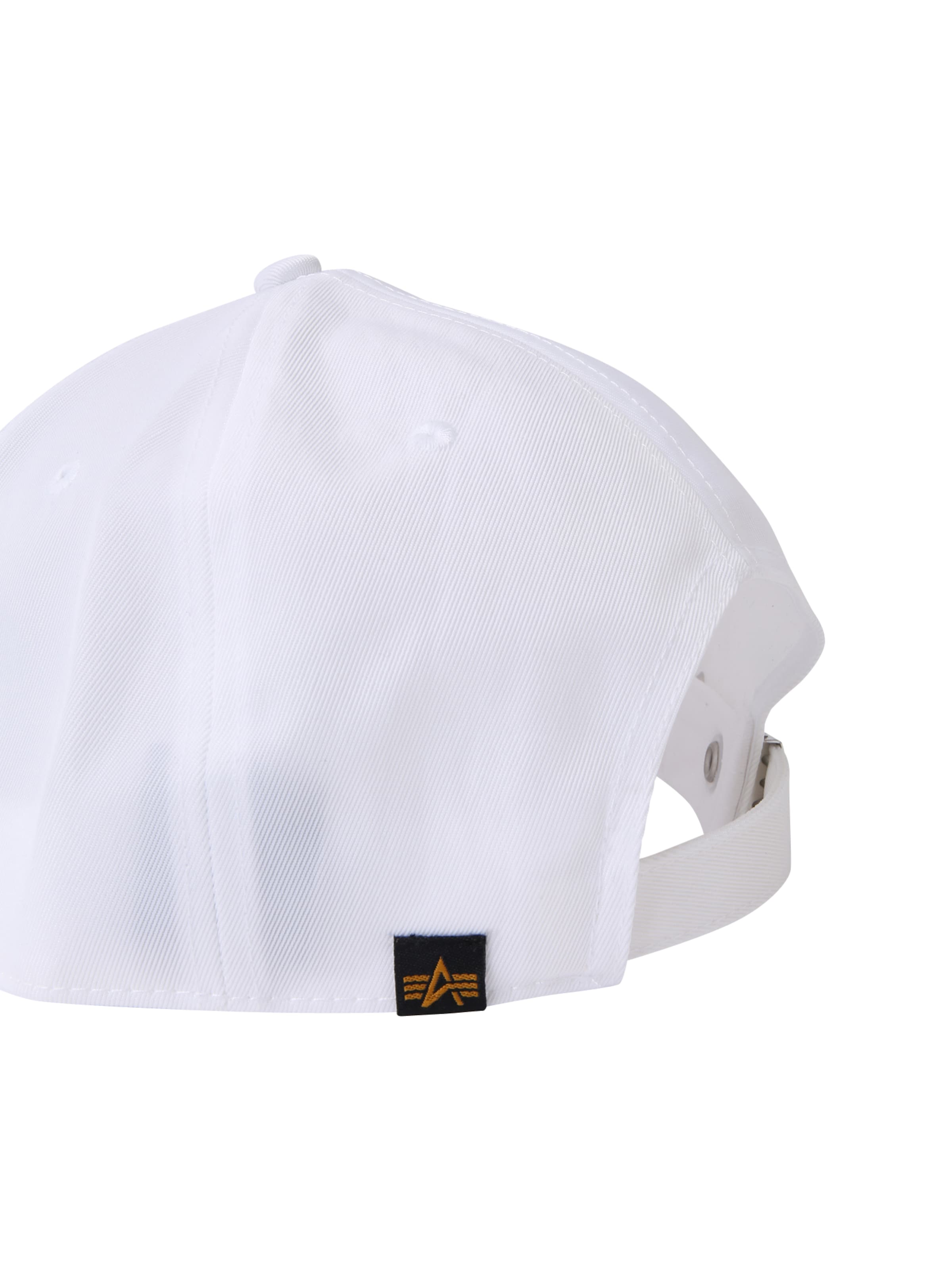 ALPHA INDUSTRIES Czapka z daszkiem w kolorze biały