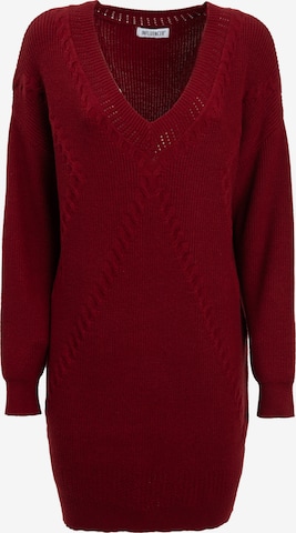 Influencer Neulemekko värissä punainen: etupuoli