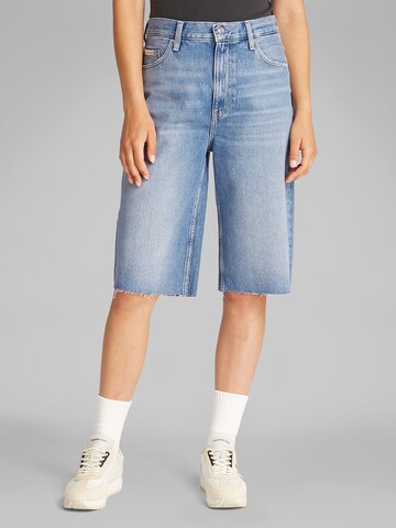 Calvin Klein Jeans Wide leg Jeans in Blue: front