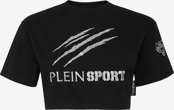 Plein Sport Top 'Scratch' in Black: front