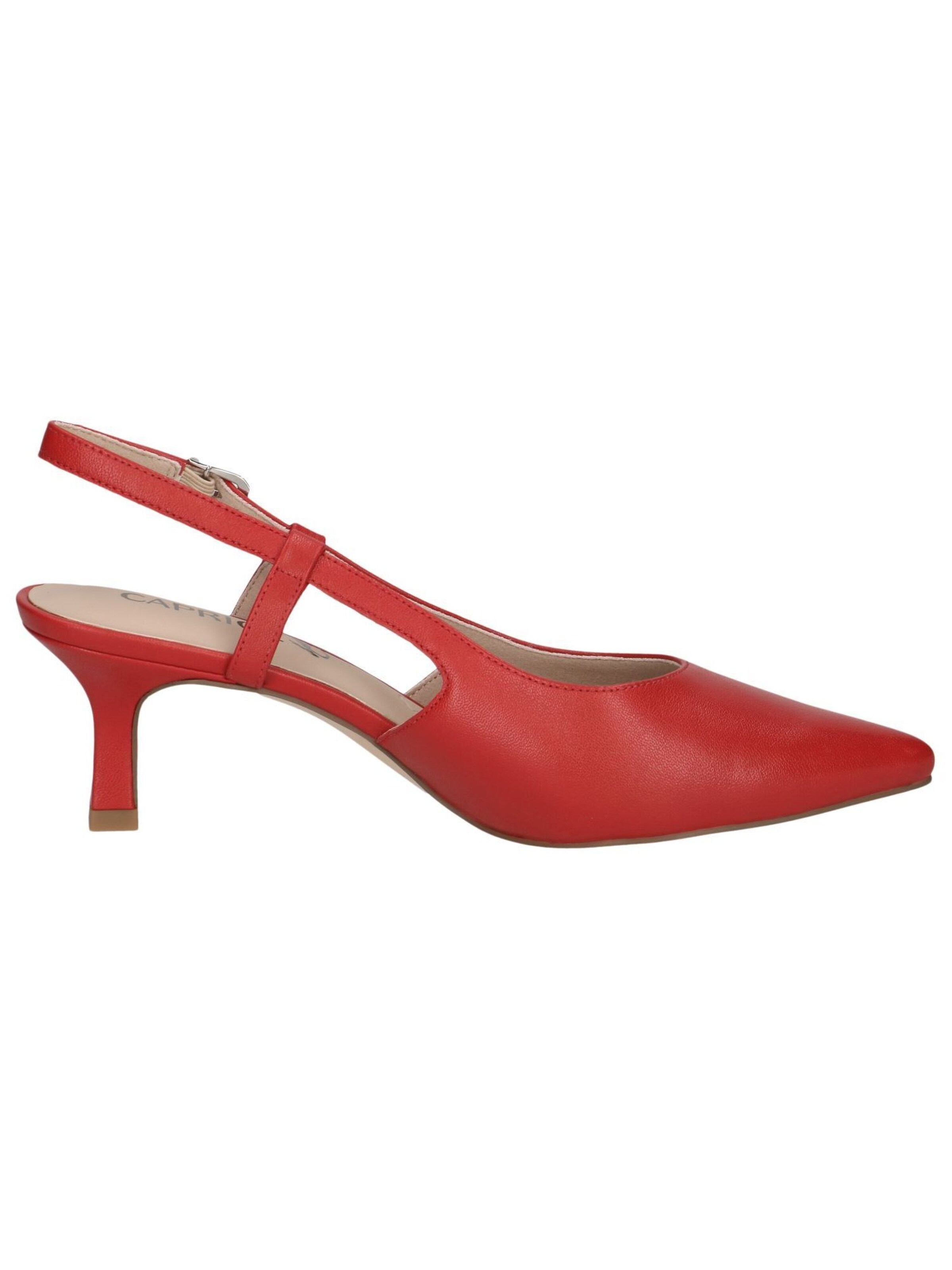 CAPRICE Slingback Pumps in Red
