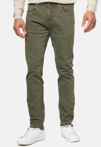 INDICODE JEANS Regular Jeans in Green: front