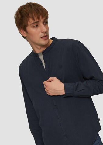 QS Regular fit Button Up Shirt in Blue