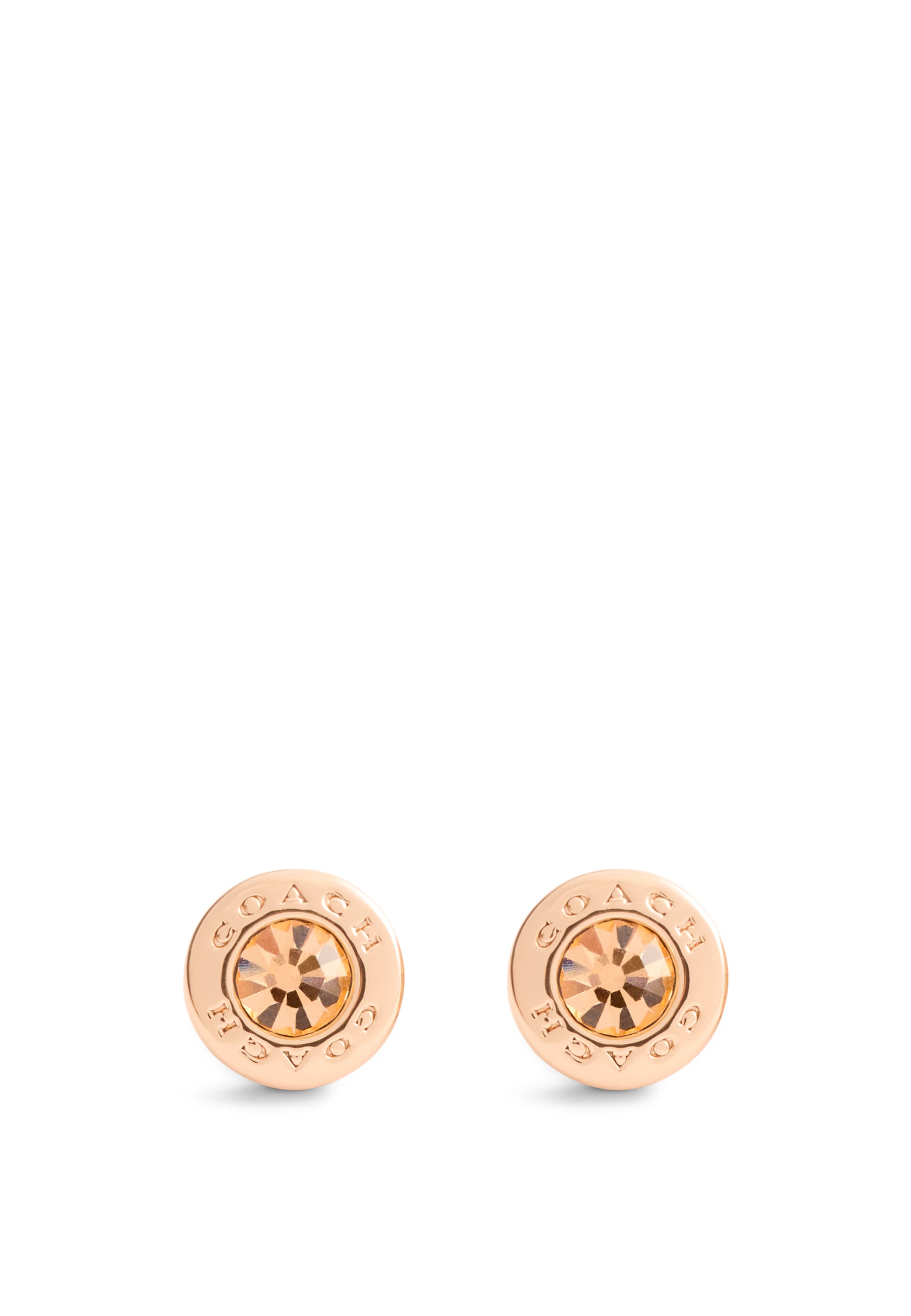 Boucles d'oreilles COACH en or : devant